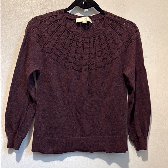 LOFT Small Soft Purple Sweater - Picture 1 of 6